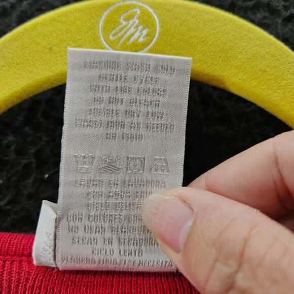 Designers Original Womens Sweater Red Size 1X 100% Cotton Button Down Long - Picture 8 of 16